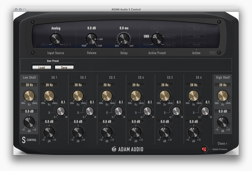 ADAM Audio S Control Application